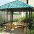 order a simple gazebo in the garden