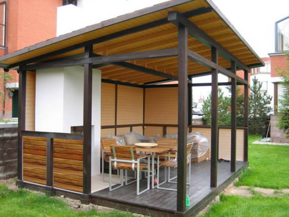 wooden garden furniture set in loft style 2