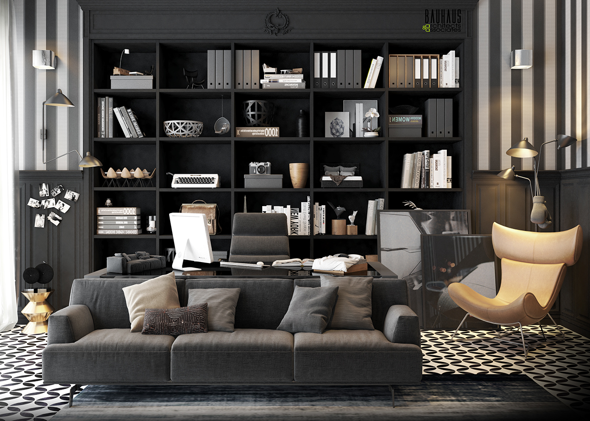 Дизайн домашнего кабинета. Часть 3: идеи дизайна в стиле модерн