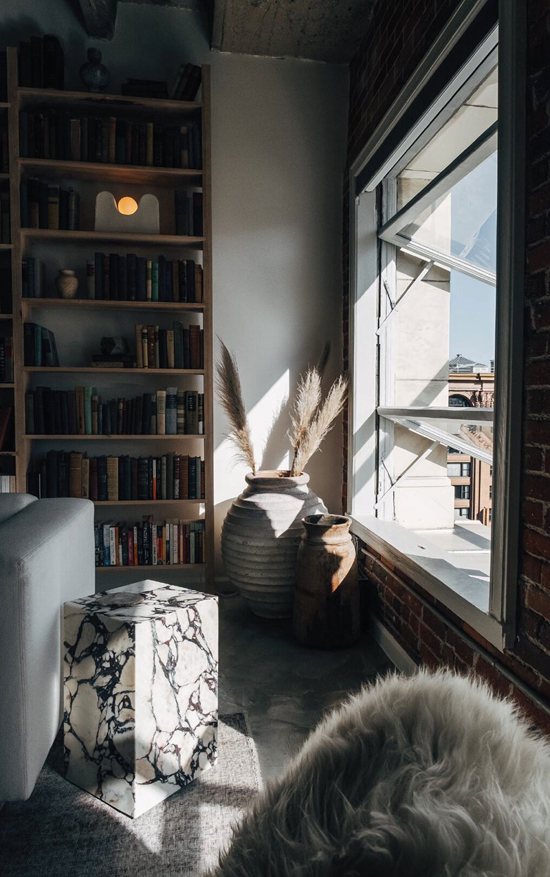 Брутальный лофт с мягкими акцентами в Лос Анджелесе loft interyery vdokhnoveniye 13
