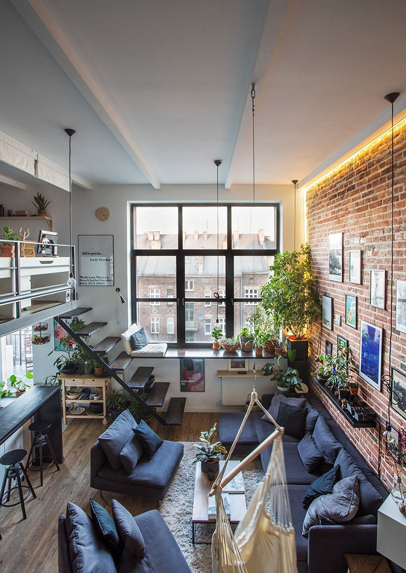 Самый крутой лофт в Кракове loft interyery vdokhnoveniye 14